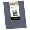 One Pocket Presentation Folders 8 1 2 x 11 Gray Metallic 8 Pack