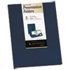 Two Pocket Presentation Folders 8 1 2 x 11 Navy 8 Pack