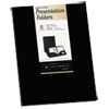 Two Pocket Presentation Folders 8 1 2 x 11 Black 8 Pack