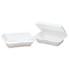 Foam Hinged Carryout Container Shallow 9 1 5x6 1 2x2 8 9 White 100 BG 2 CT