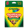 Triangular Crayons 8 Colors Box
