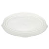 Non-Vented Container Lids, Clear, Plastic, 100/Pack, 10 Packs/Carton