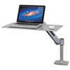WorkFit P Sit Stand Workstation 24w x 16d x 20h Platinum Silver