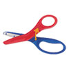 Preschool Training Scissors 5 quot;L 1 1 2 quot; Cut Plastic Red Blue