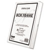 Un Frame Box Photo Frame Plastic 8 1 2 x 11 Clear