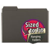 Interior File Folders 1 3 Cut Top Tab Letter Black 100 Box