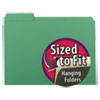 Interior File Folders 1 3 Cut Top Tab Letter Green 100 Box