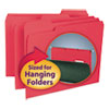 Interior File Folders 1 3 Cut Top Tab Letter Red 100 Box