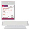 Poly Index Tabs and Inserts For Hanging File Folders, 1/3-Cut, White/Clear, 3.5" Wide, 25/Pack