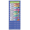 Daily Schedule Pocket Chart 13 x 33 Blue Clear
