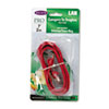 CAT5e Snagless Patch Cable RJ45 Connectors 7 ft. Red