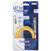 CAT5e Crossover Patch Cable RJ45 Connectors 7 ft. Yellow
