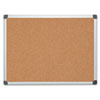 Value Cork Bulletin Board with Aluminum Frame 36 x 48 Natural