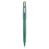 Razor Point Fine Line Marker Pen Ultra Fine Green Ink .3mm Dozen