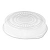 Plastic Dome Lid Round Embossed Clear Fits 212 213 25 Carton