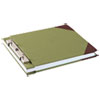 Canvas Sectional Storage Post Binder 3 quot; Cap Green