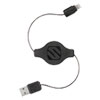 strikeLINE Charge amp; Sync Cable for Apple Lightning Devices Retractable Black