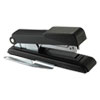 B8 PowerCrown Flat Clinch Premium Stapler 40 Sheet Capacity Black
