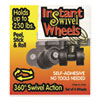 Roll Arounds Instant Swivel Wheels Self Adhesive Black 4 Set