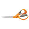 Home And Office Scissors 8 quot; Length Softgrip Handle Orange Gray