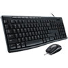 MK200 Media Combo Keyboard Mouse Wired USB Black