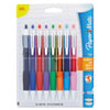 Roller Ball Stick Gel Pen Assorted Ink Medium 8 Pack