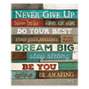 Motivational Poster 16 x 20 quot;Never Give Up quot; Dark Walnut