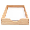 Hardwood Letter Stackable Desk Tray Oak