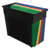 Desktop File Box Plastic 5 1 2 x 13 x 9 5 8 Black Letter