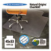 Natural Origins Chair Mat With Lip For Hard Floors 45 x 53 Clear