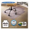 Natural Origins Chair Mat With Lip For Carpet 45 x 53 Clear