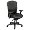 VL701 Series High Back Swivel Tilt Work Chair Black Mesh Leather