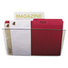 Wall File Letter 13 x 7 Single Pocket Clear