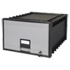Archive Drawer for Legal Files Storage Box 24 quot; Depth Black Gray