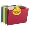 FlexiFolder Heavy Folders with Movable Tabs Assorted 1 3 Cut Letter 12 Pack