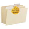 FlexiFolder Heavy Folders with Movable Tabs Manila 1 3 Cut Letter 12 Pack