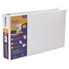QuickFit Ledger D Ring View Binder 2 quot; Capacity 11 x 17 White