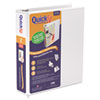 QuickFit D Ring View Binder 2 quot; Capacity 8 1 2 x 11 White