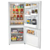 Bottom Mounted Frost Free Freezer Refrigerator 10.2 Cubic Feet White