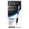 Z Grip Plus Retractable Ballpoint Pen Blue Ink Medium Dozen