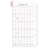 Pink Ribbon Two Page per Week Organizer Refill 3 3 4 x 6 3 4 2017