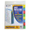 Sheet Protectors with Index Tabs Assorted Color Tabs 2 quot; 11 x 8 1 2 8 ST