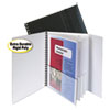 Eight Pocket Portfolio with Security Flap Polypropylene 8 1 2 x 11 Black