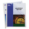 Report Covers with Binding Bars Vinyl Clear 1 8 quot; Capacity 50 Box