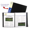 Bound Sheet Protector Presentation Book 12 Sleeves 11 x 8 1 2 Black