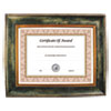 Executive Series Document and Photo Frame 8 1 2 x 11 Brown Frame
