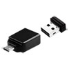 Store n Stay Nano USB Flash Drive with USB OTG Micro Adapter 16GB Black