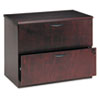 basyx&reg; BW Veneer Series Two-Drawer Lateral File Pedestal