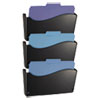 2200 Series Wall File System Letter Black 3 Pack