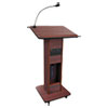 Elite Lecterns with Wireless Sound System 24w x 18d x 44h Mahogany